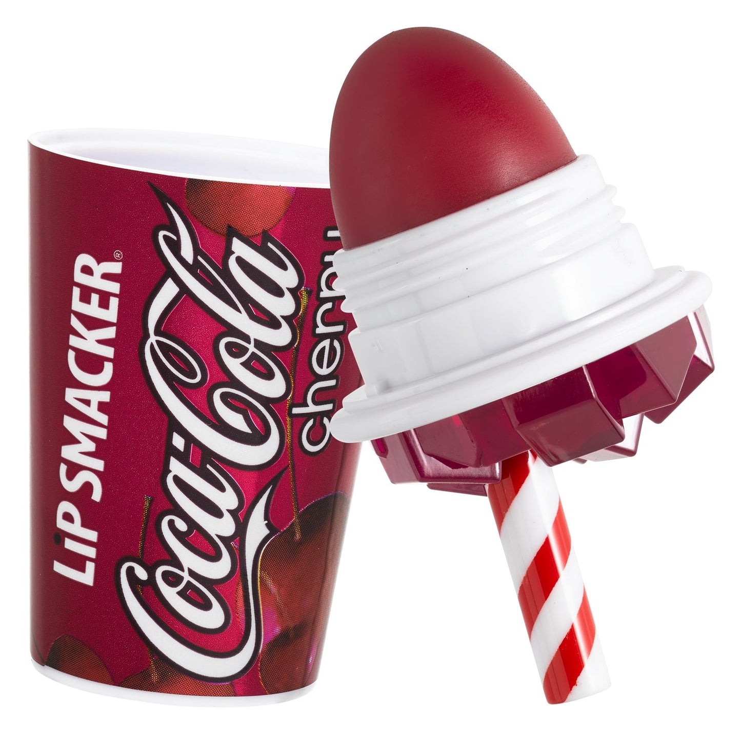 Lip Smackers Coca Cola Lip Balm, Moisturizing, Collectible Beverage Cup Design, Sheer Finish for Smooth Lips - Cherry Coke