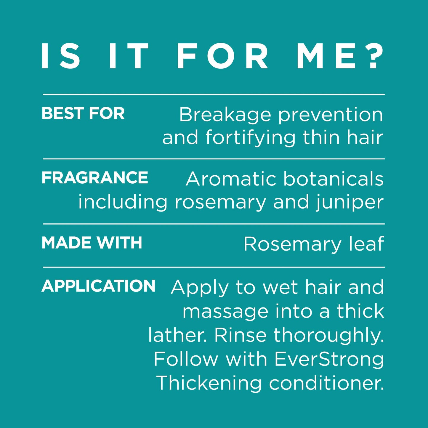 L'Oreal Paris Hair Expertise EverStrong Thickening Shampoo, Rosemary, 8.5 Fl Oz