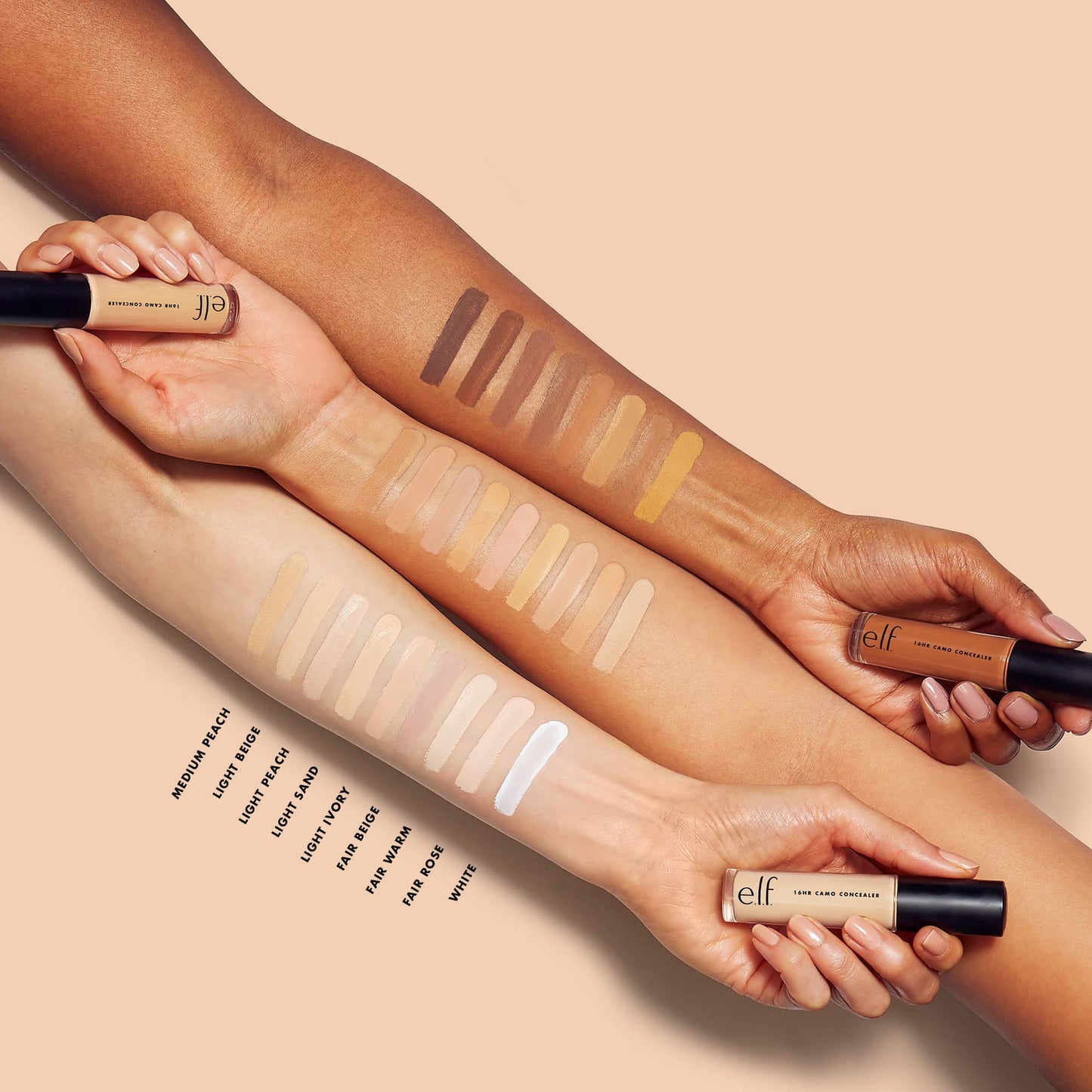 e.l.f. 16HR Camo Concealer, Full-Coverage, Highly-Pigmented Face Concealer With A Matte Finish, Crease-proof, Vegan & Cruelty-Free, Rich Cocoa