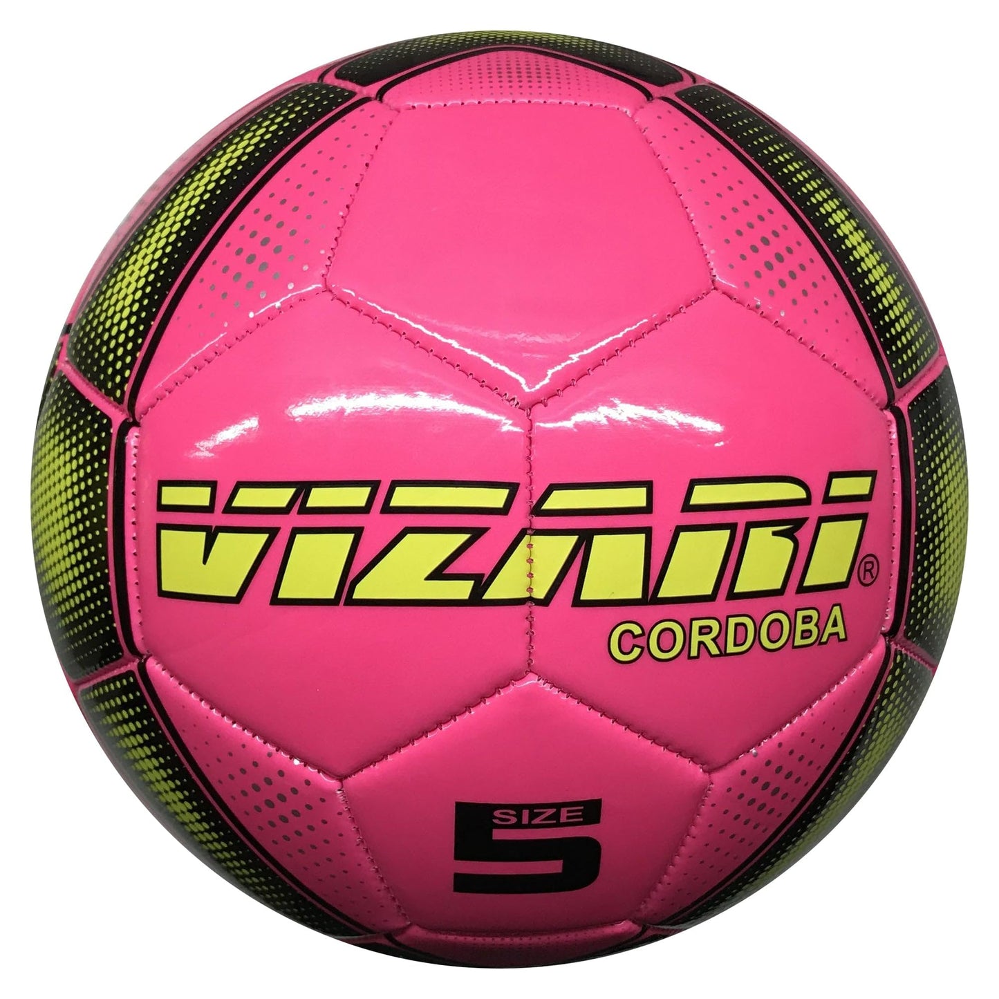 Vizari Cordoba Soccer Balls for Youth, Adult, Kids - Sizes 3, 4, 5 - Red, Orange, Blue, Pink & Yellow (Pack of 1, 6, 12)