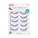KISS Looks So Natural, False Eyelashes, 'Multipack - 03', 10mm, Includes, Easy to Apply, Reusable Lash Clusters