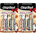 ChapStick Holiday Limited Edition Seasonal Flavored Lip Balm Tube, Candy Cane, Pumpkin Pie & Sugar Cookie Flavors, 0.15 Ounce Each, 6 Sticks Total