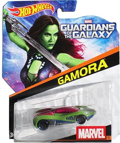 Hot Wheels, Marvel Die-Cast Car, Gamora #13, 1:64 Scale