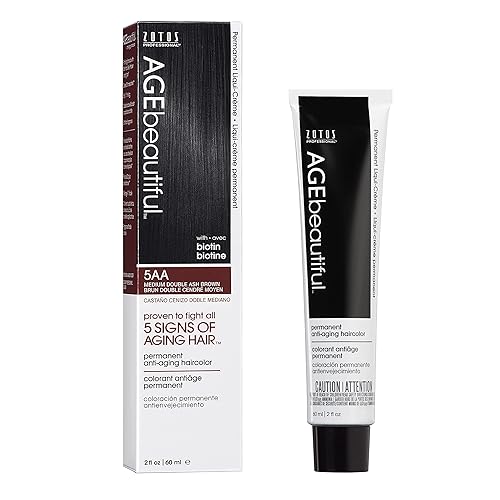 AGE beautiful Permanent Hair Color Dye Liqui Creme | 100% Gray Coverage | Anti-Aging Haircolor | Biotin for Thicker, Fuller Hair | Professional Salon