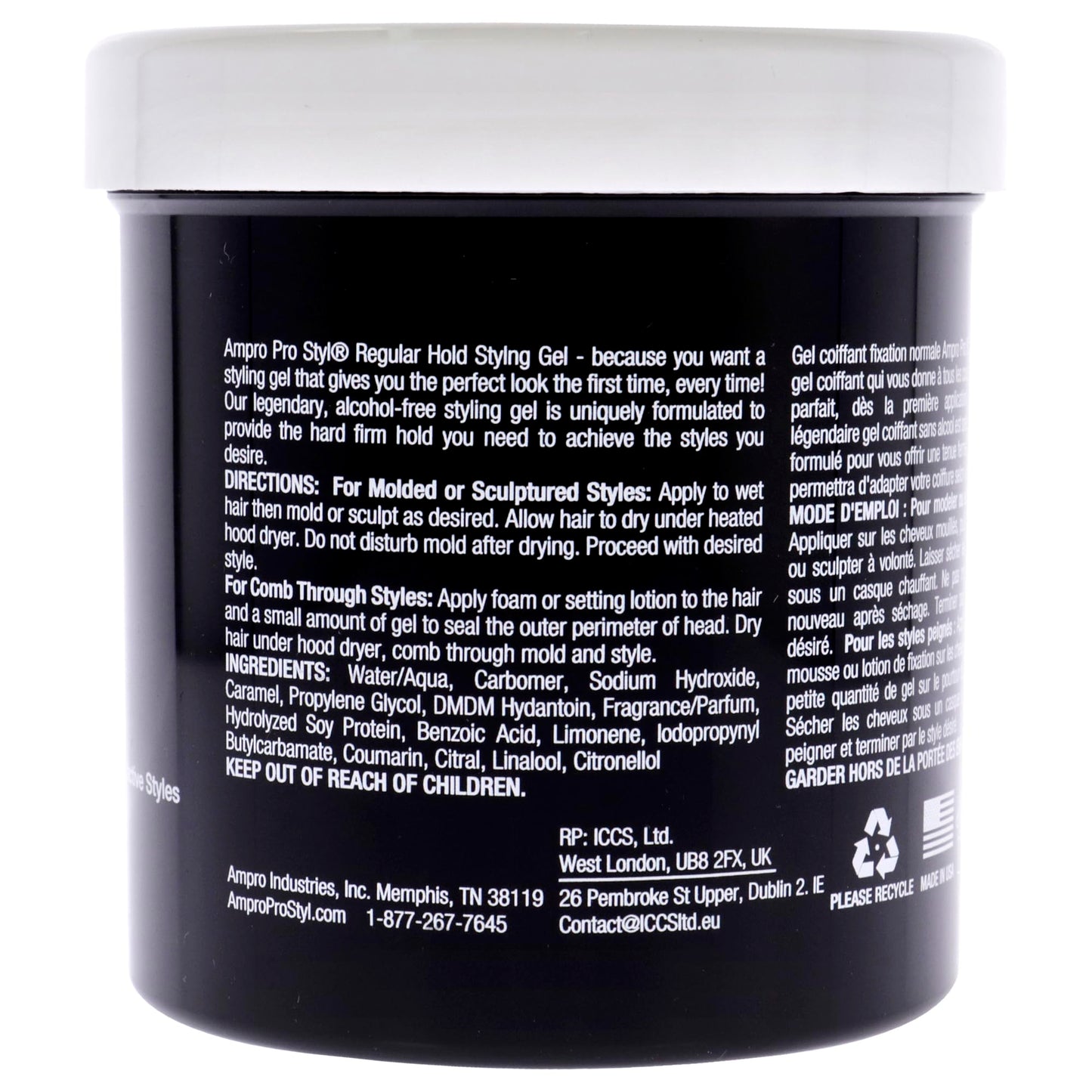 AmPro Pro Styl Protein Styling Gel - Regular Hold for Women - 15 oz Gel