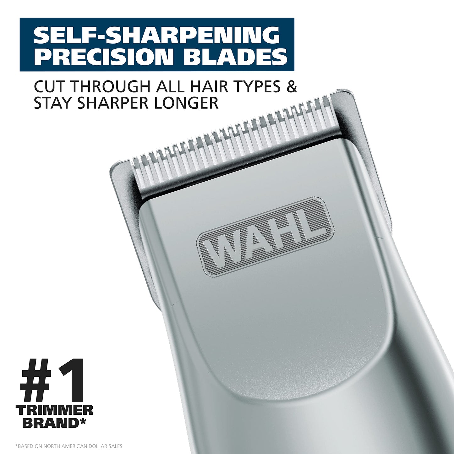 Wahl Groomsman Battery Operated Facial Hair Trimmer for Beard & Mustache Trimming Including Light Detailing and Body Grooming - Model 9906-717V Beauty and Personal Care Wahl