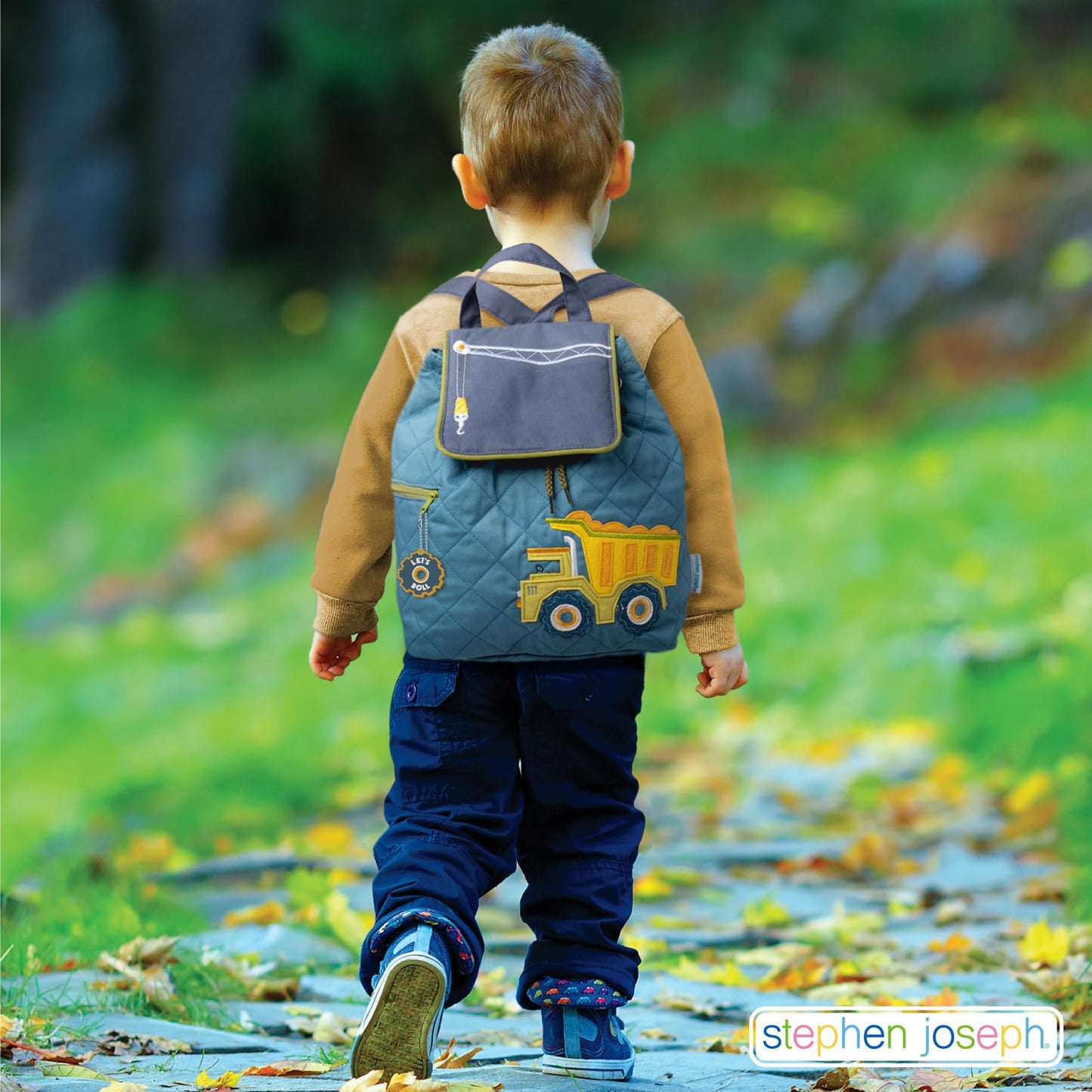 Stephen Joseph Unisex Toddler Back to School, Quilted Backpack, One Size, Bug