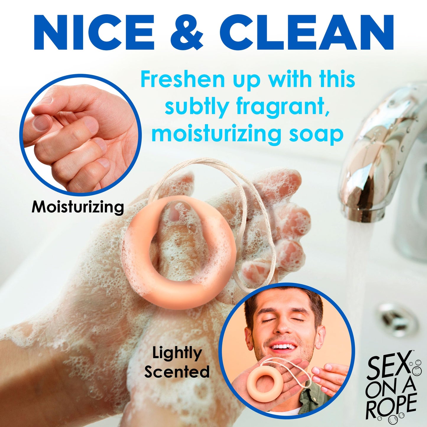 XR PLAY HARD. Weeny Washer - Ring-Shaped Weenie Soap Bar for Shaft Cleaning, Mild Scent, Fun Novelty Bath Soap for Men Beauty & Personal Care XR PLAY HARD.