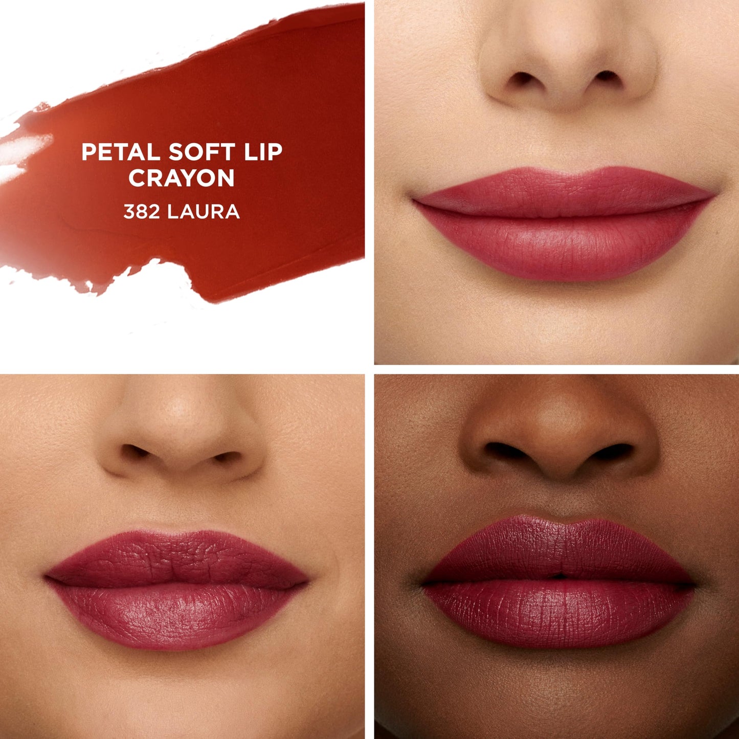 Laura Mercier Petal Soft Lipstick Crayon, 24HR Lip Softening Hydration, 12HR Sheer Matte Lip Color, Comfortable Weightless Wear, Diffused, Blurred