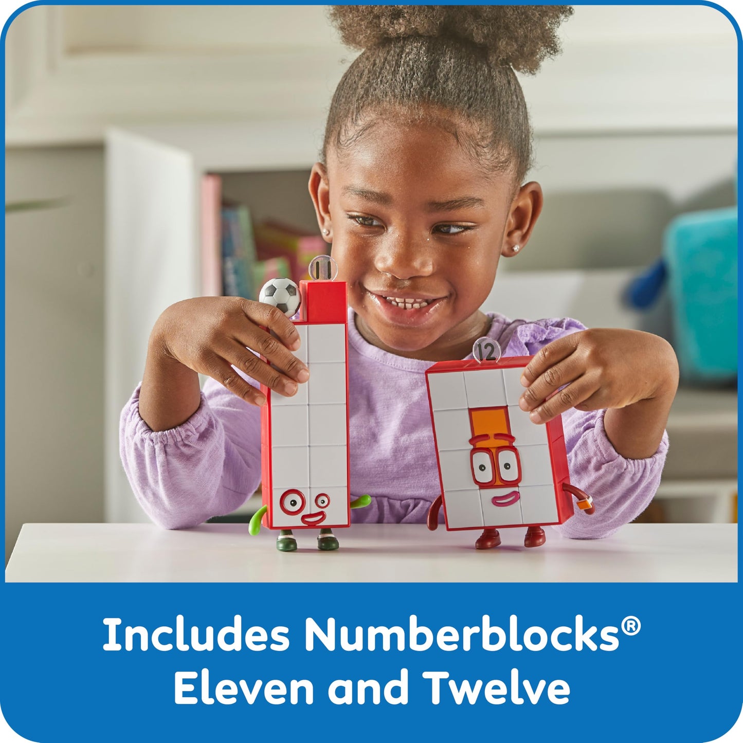 hand2mind Numberblocks Eleven & Twelve Figures – Math Toys for Toddlers Ages 3–5, Small Learning Figurines & Preschool Education Gifts