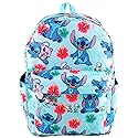 Wondapop Disney Lilo & Stitch 17 Inch Deluxe Backpack with Laptop Compartment (Aqua)
