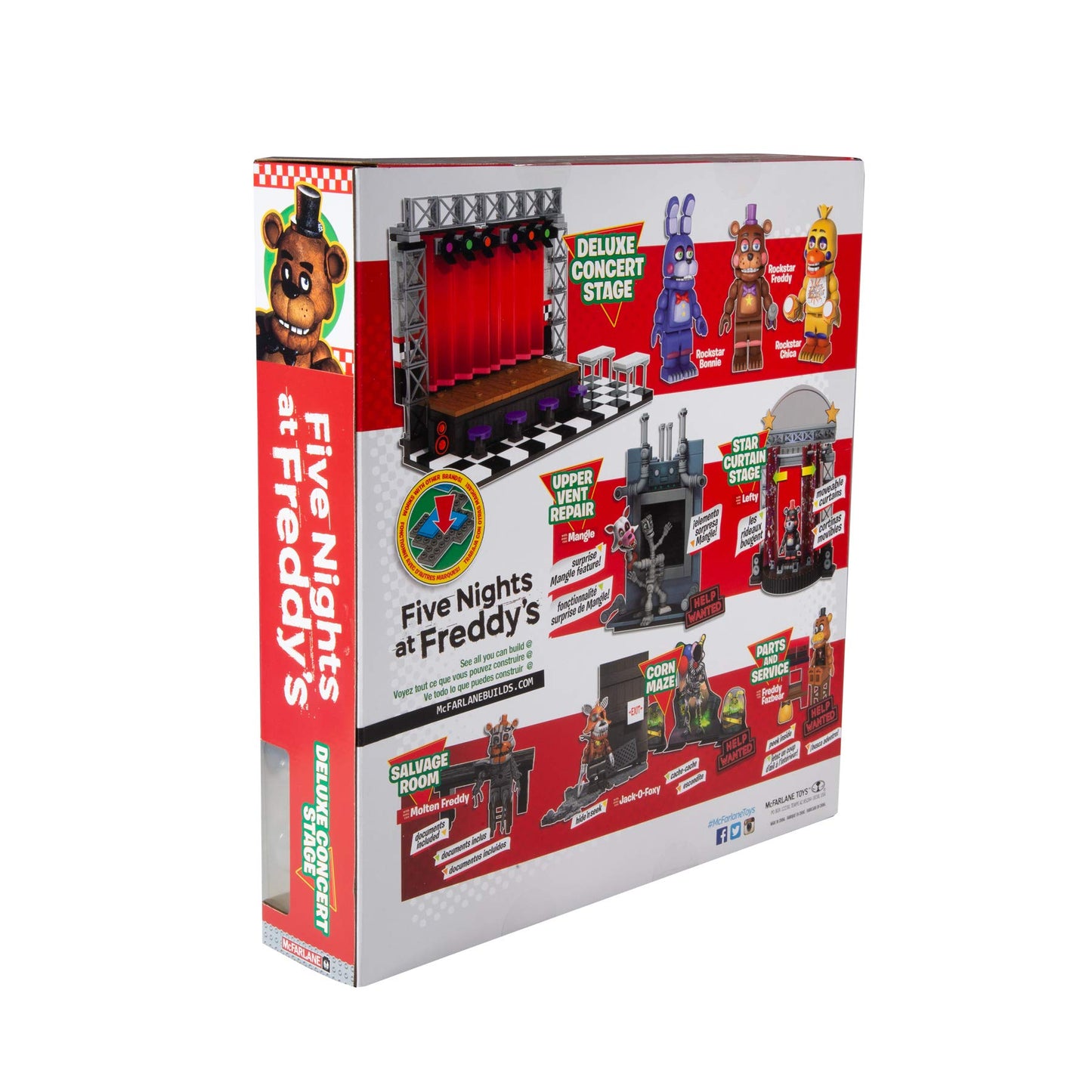 McFarlane Toys Five Nights at Freddy’s Deluxe Concert Stage Large Construction Set