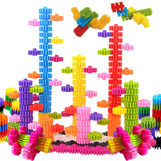 KAKATIMES STEM Gear Building Blocks – Educational Interlocking Construction Playset for Kids to Boost Creativity & Problem-Solving