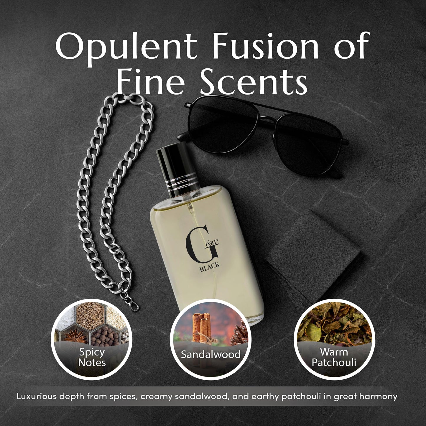 PB ParfumsBelcam G eàu Black Eau De Toilette Spray for Men – 100 mL Affordable, Long-Lasting Fresh Aquatic Fragrance & Spicy Aquatic Scent