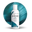 Adore Semi Permanent Hair Color (168 Emerald) | Vegan & Cruelty-Free Green Hair Dye | No Ammonia, No Peroxide, No Alcohol | 4 Fl Oz