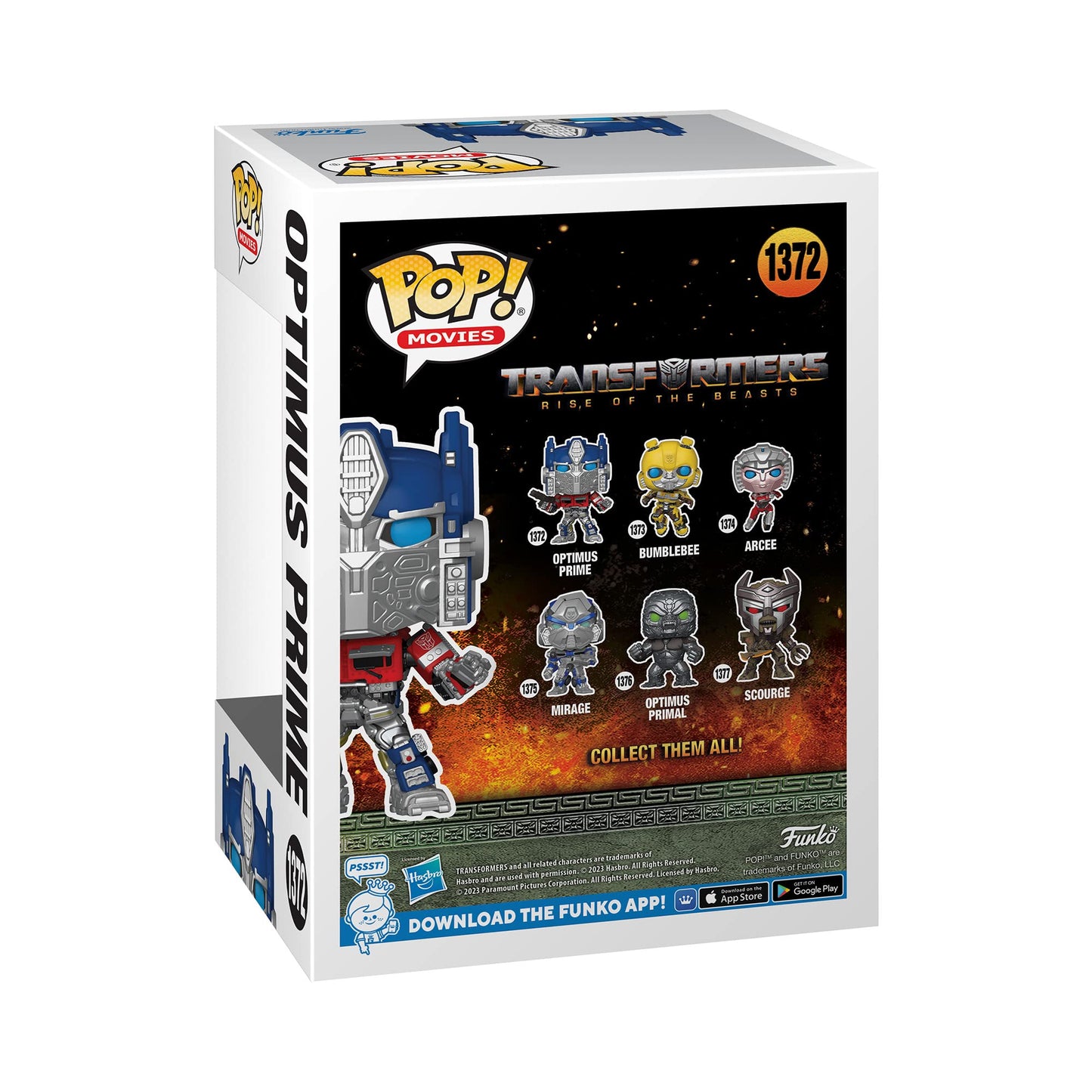 Funko POP! Movies: Transformers: Rise of The Beasts - Optimus Prime - Collectable Vinyl Figure - Gift Idea - Official Merchandise - for Kids & Adults…