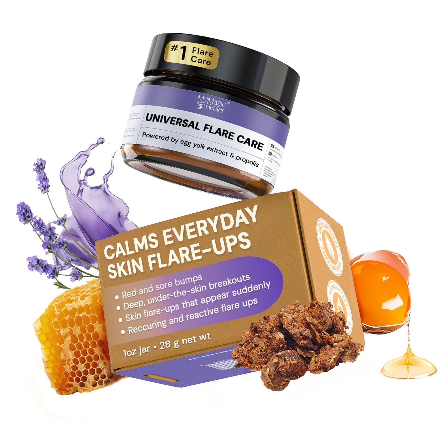 MyMagicHealer Universal Flare Care - Solution for Everyday Skin Flare-Ups | Drawing Salve for Boils & Cysts, Hidradenitis Suppurativa, Folliculitis | Beauty and Personal Care MyMagicHealer Default Title