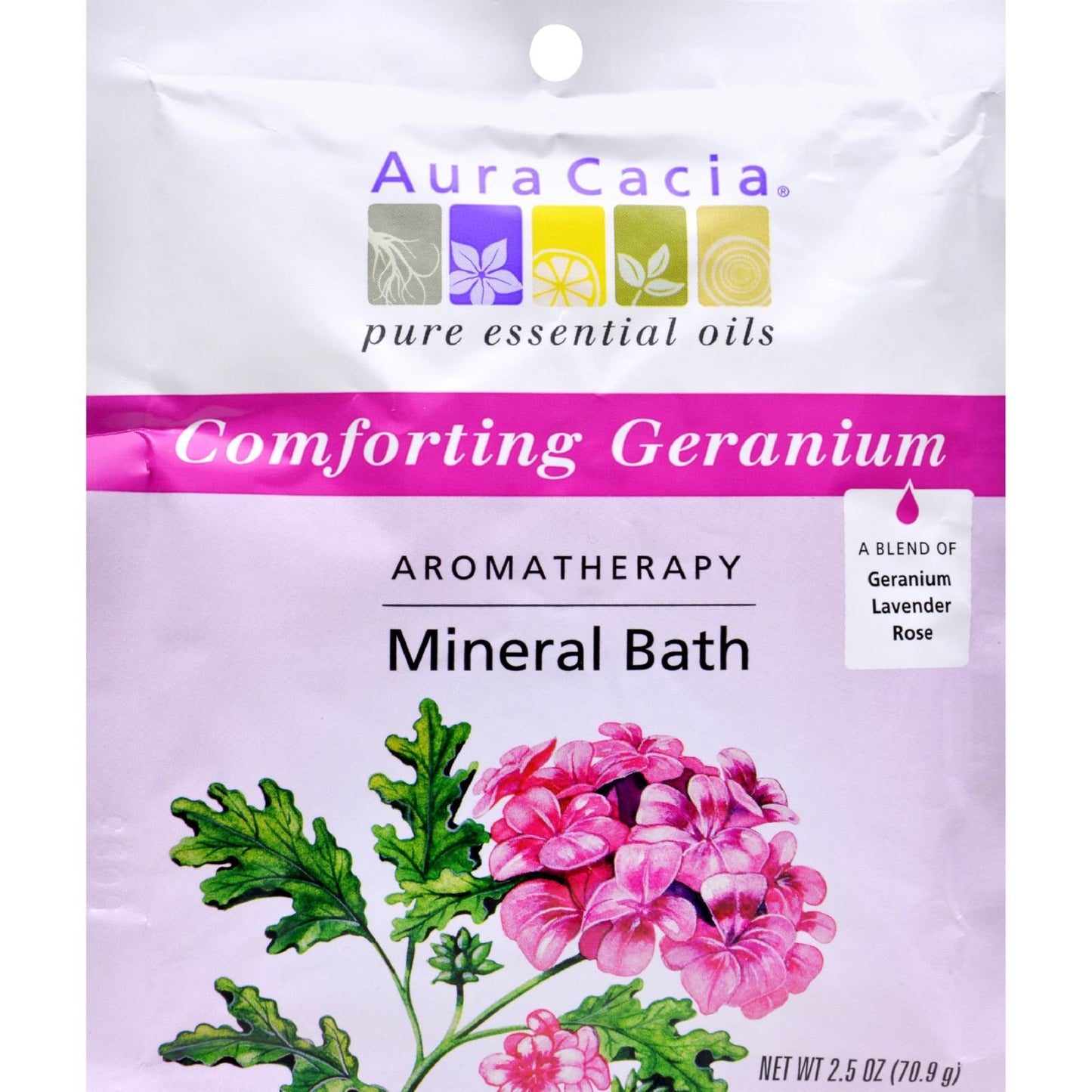 Aura Cacia Bath Mnrl Geranium Comforting Beauty and Personal Care Aura Cacia