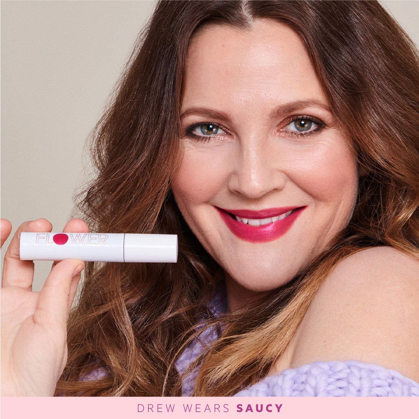 FLOWER BEAUTY By Drew Barrymore Bitten Lip Stain - Long-Lasting Color - Hydrating + Water-Based Formula - Gel-Like Texture - (Coy)