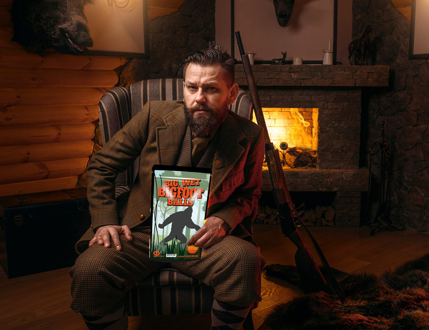 Big Wet Bigfoot Balls Bath Bombs - Funny Sasquatch Design - Cool Bath Bombs for Men - Giant Root Beer Bath Fizzers, Handcrafted in The USA, 2 Count