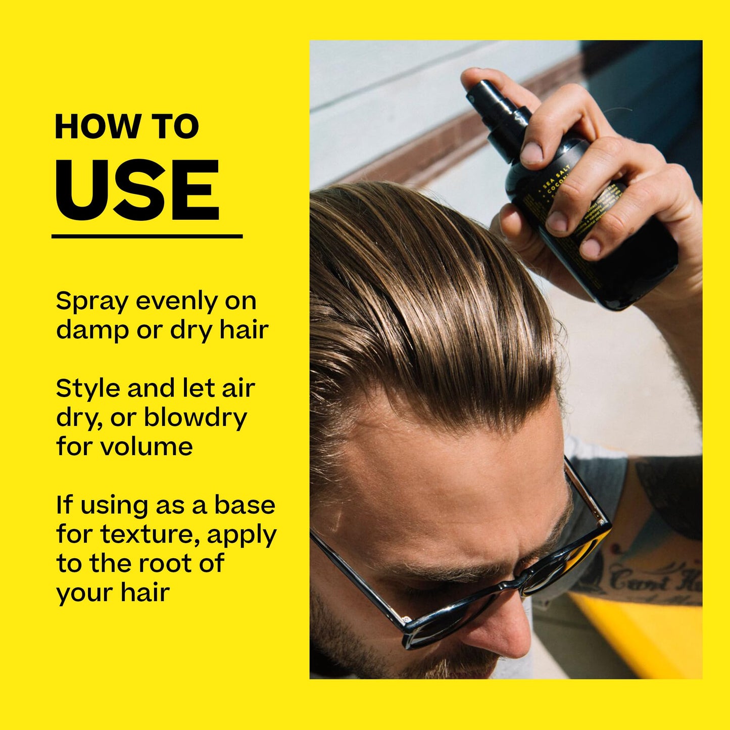 BYRD Texturizing Surfspray - Volumizing Hair Spritz, Add Shine and Hydration, Safe for All Hair Types, 6 Fl Oz