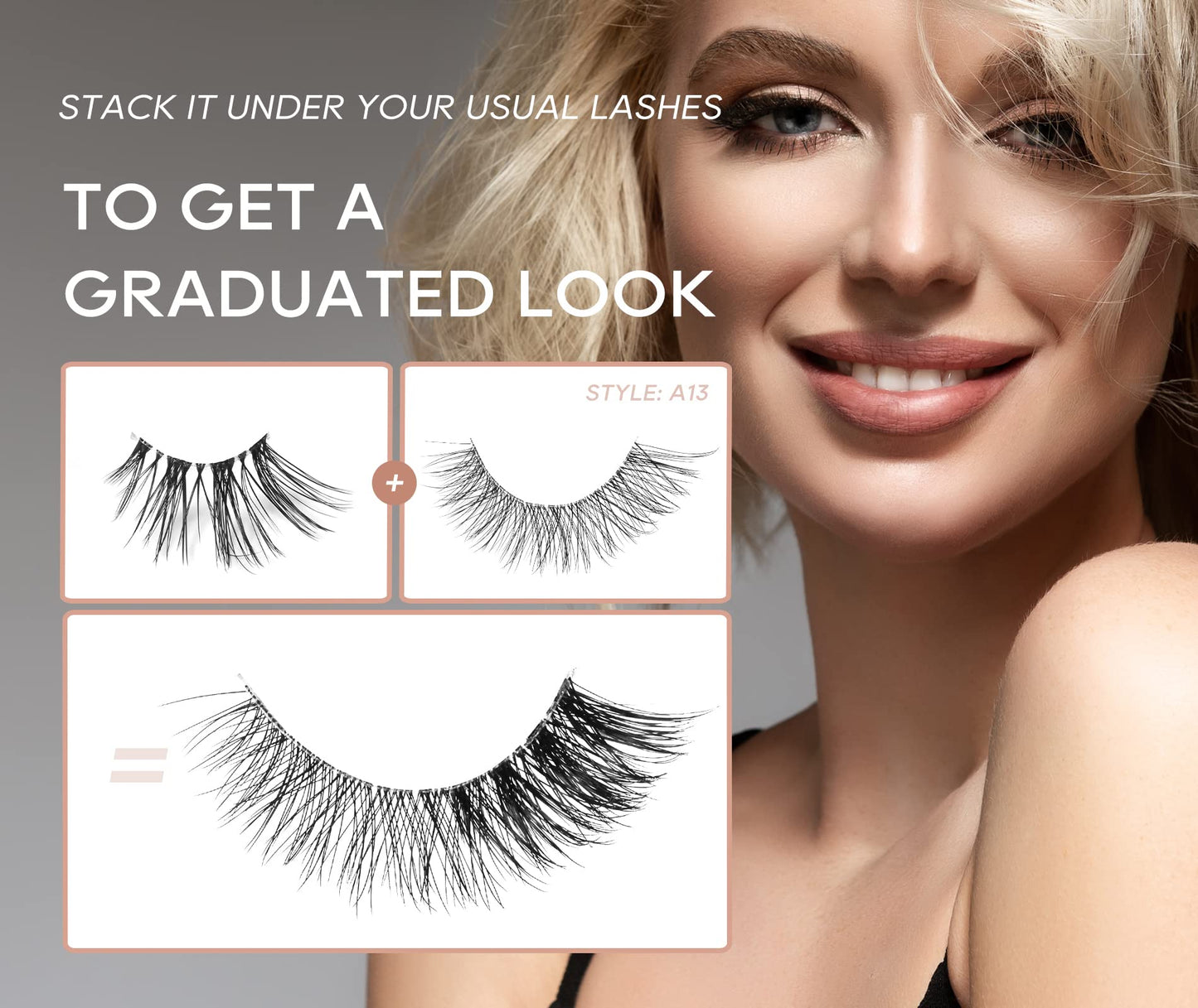 Onlyall Wispy Lashes Natural Flared False Eyelashes Fake Lashes WD-8 Beauty and Personal Care Onlyall