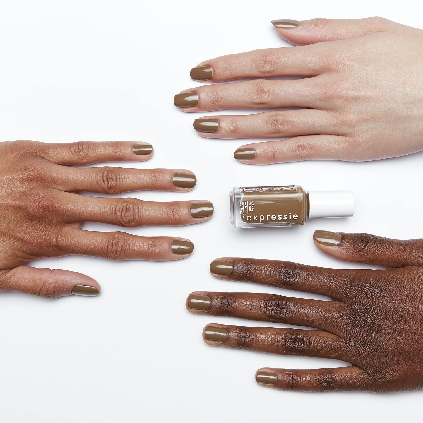 essie expressie Quick-Dry Vegan Nail Polish, Don't Be Latte, Mid Tone Brown, 0.33 Ounce Beauty & Personal Care essie