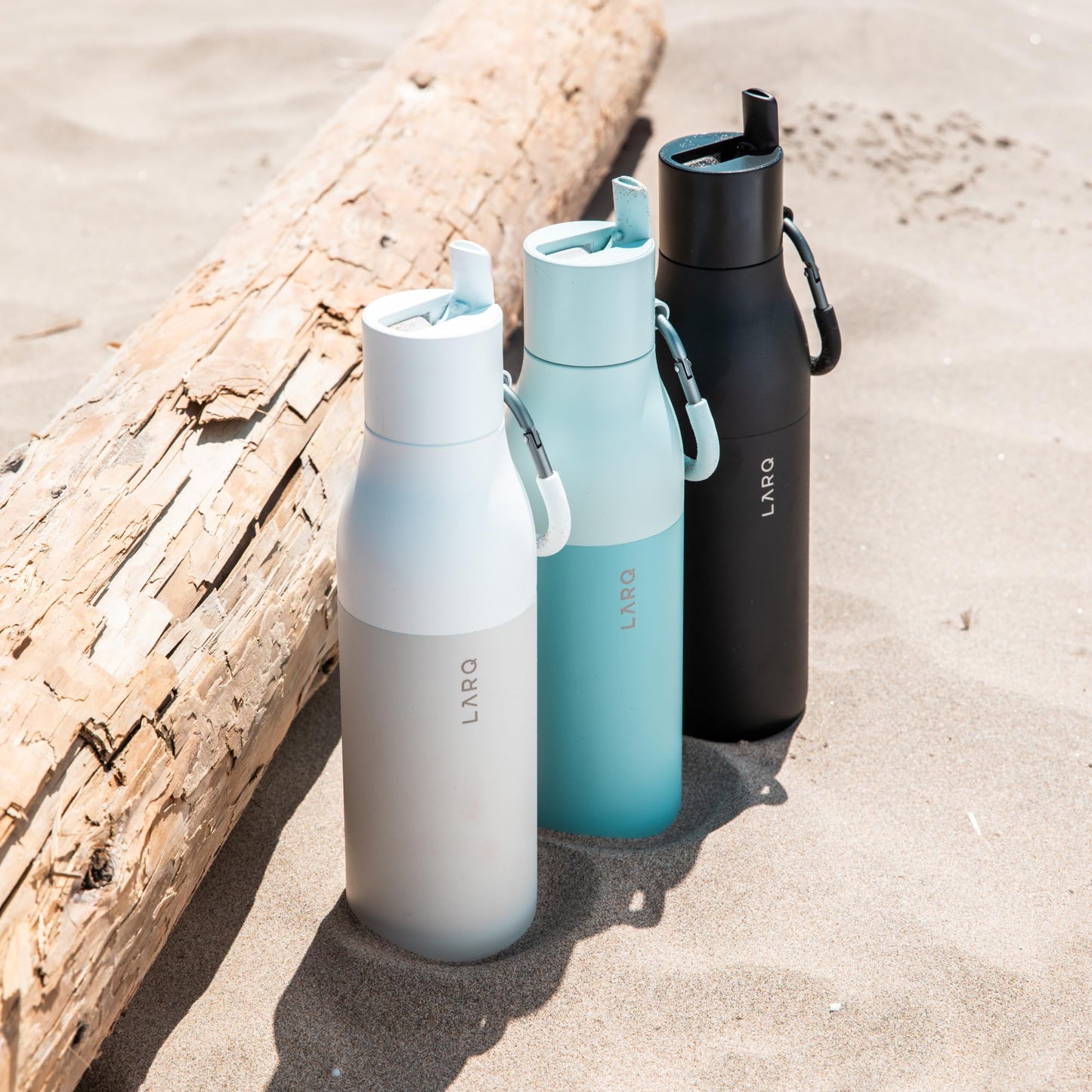 LARQ Bottle Flip Top 25 oz - Insulated Reusable Stainless Steel Water Bottle With Straw | BPA Free | For Sports, Gym, and Travel | Keep Drinks Cold…