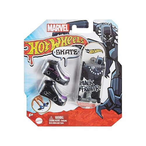 Hot Wheels Black Panther Marvel Skate Fingerboard and Shoes