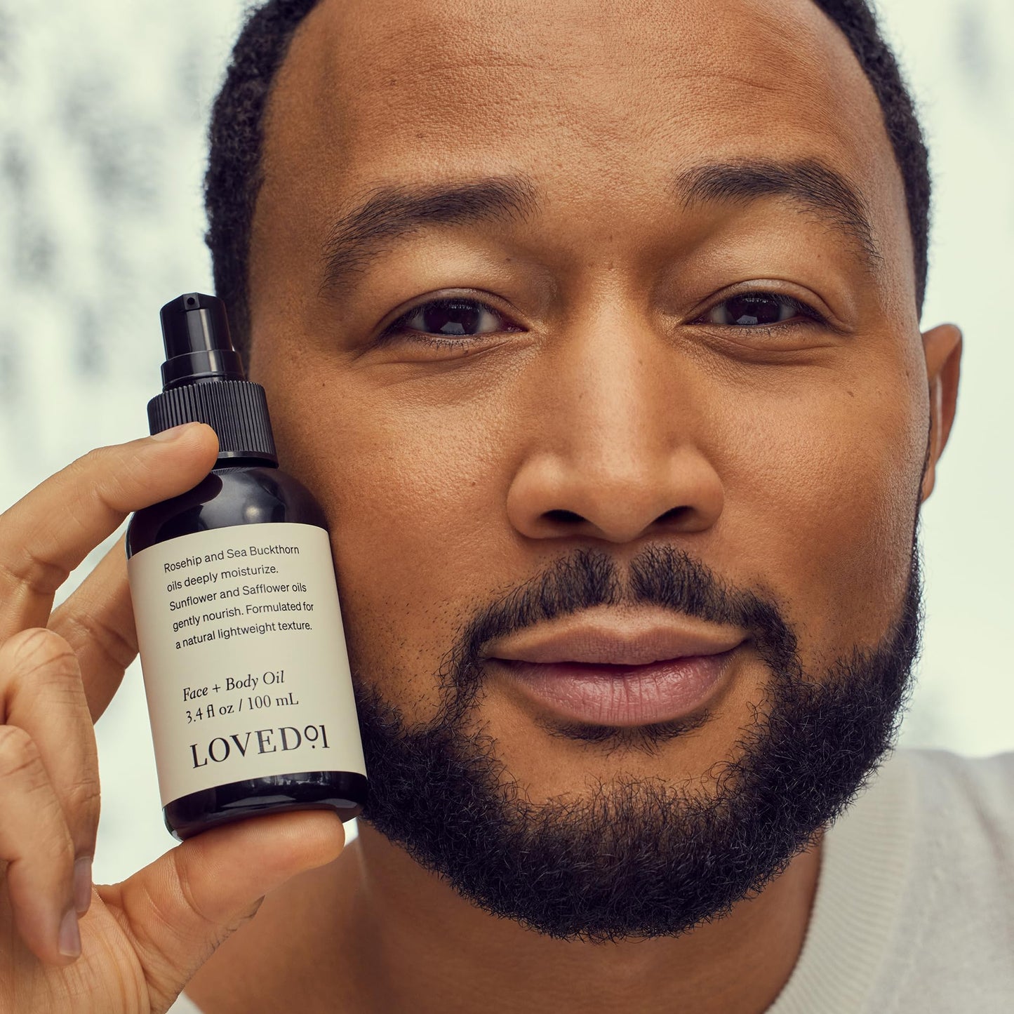 Loved01 Face & Body Oil, John Legend Skincare, Vitamin A & E, Fades Scars, Stretch Marks & Hyperpigmentation, Lightweight Non-Greasy, Daily Hydration