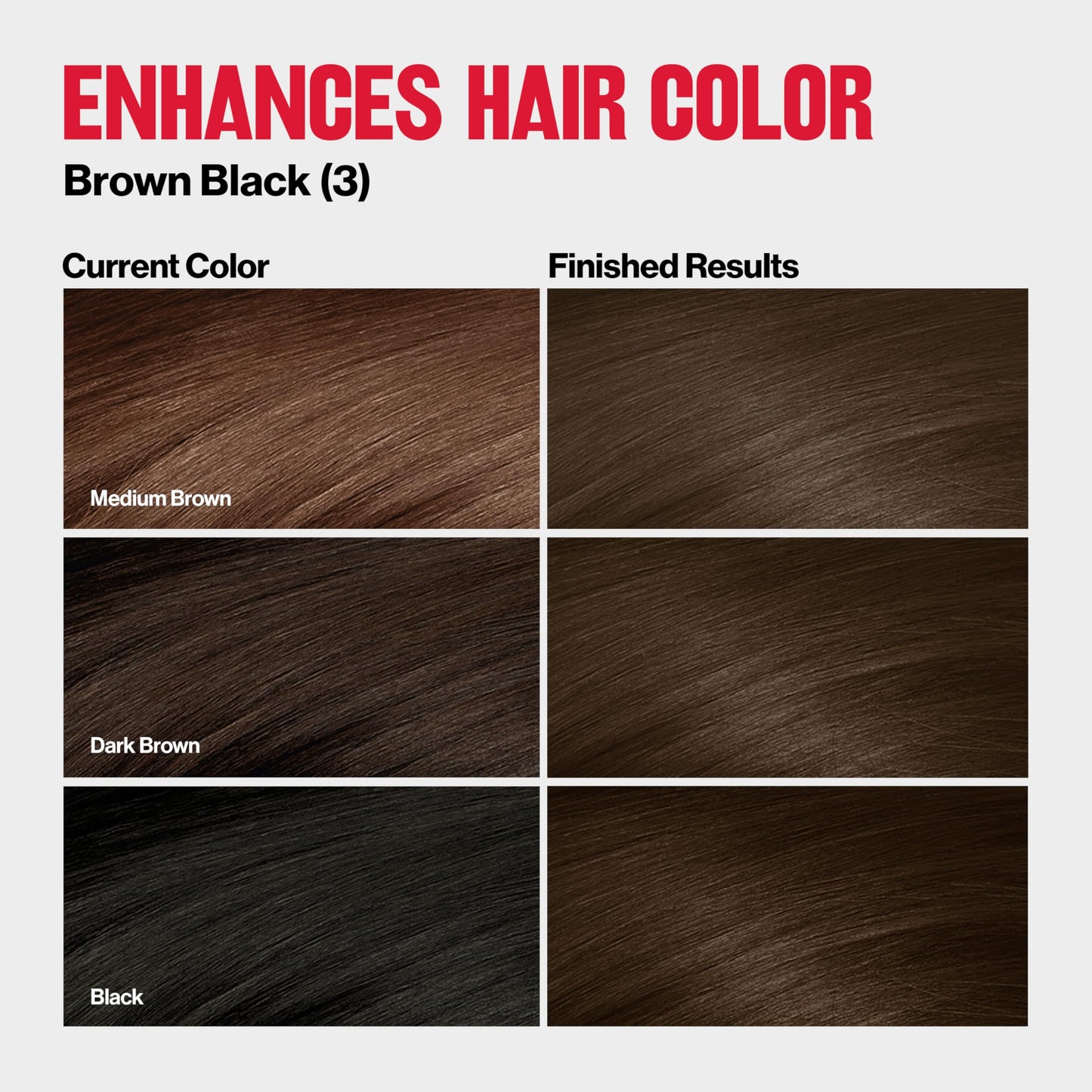 Revlon ColorSilk Tone + Gloss + Care Demi Permanent Hair Color, Dye Kit with Leave-In Scalp and Haircare Serum, 2x Shinier, 4x Stronger, 3 Brown
