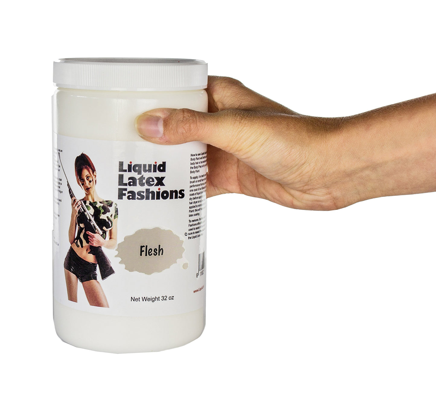 Flesh 32 Fl Oz - Liquid Latex Face and Body Paint, Ammonia Free No Odor, Arts and Crafts Paint for Halloween Zombie Cosplay