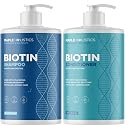 Rosemary Biotin Shampoo and Conditioner Set - Volumizing Shampoo and Conditioner for Thinning Hair for Women & Men with Nourishing B Vitamins - Color