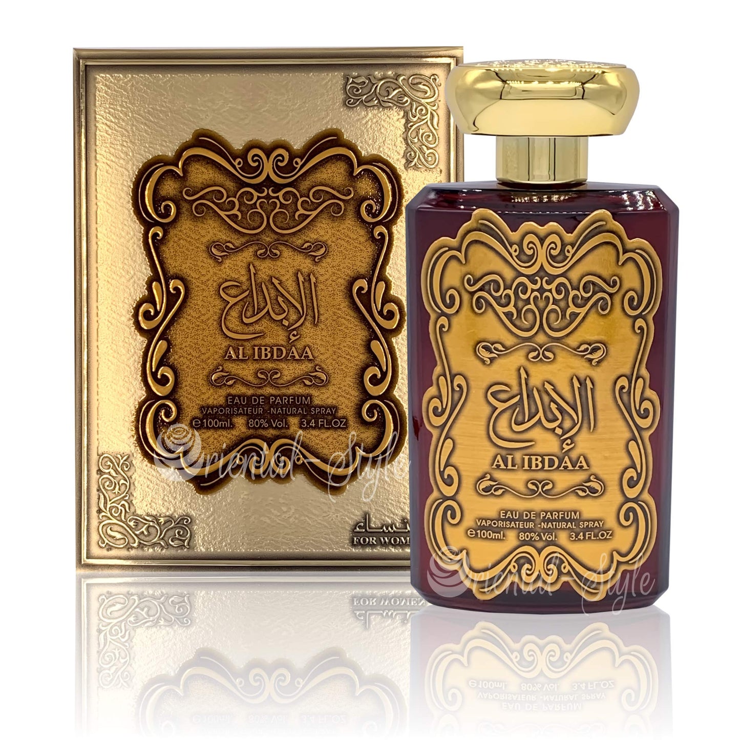 Ard Al Zaafaran Ibdaa Gold Eau De Parfum Spray for Women, 3.4 Ounce