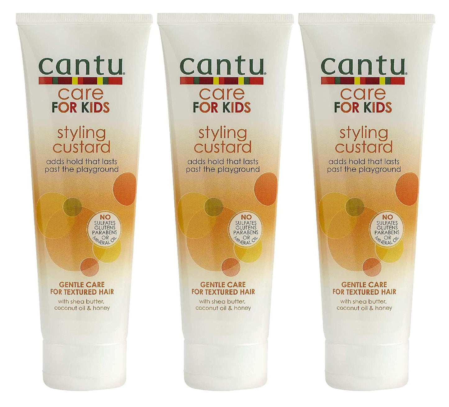 Cantu Care For Kids Styling Custard 8 Ounce Tube (Pack of 3)