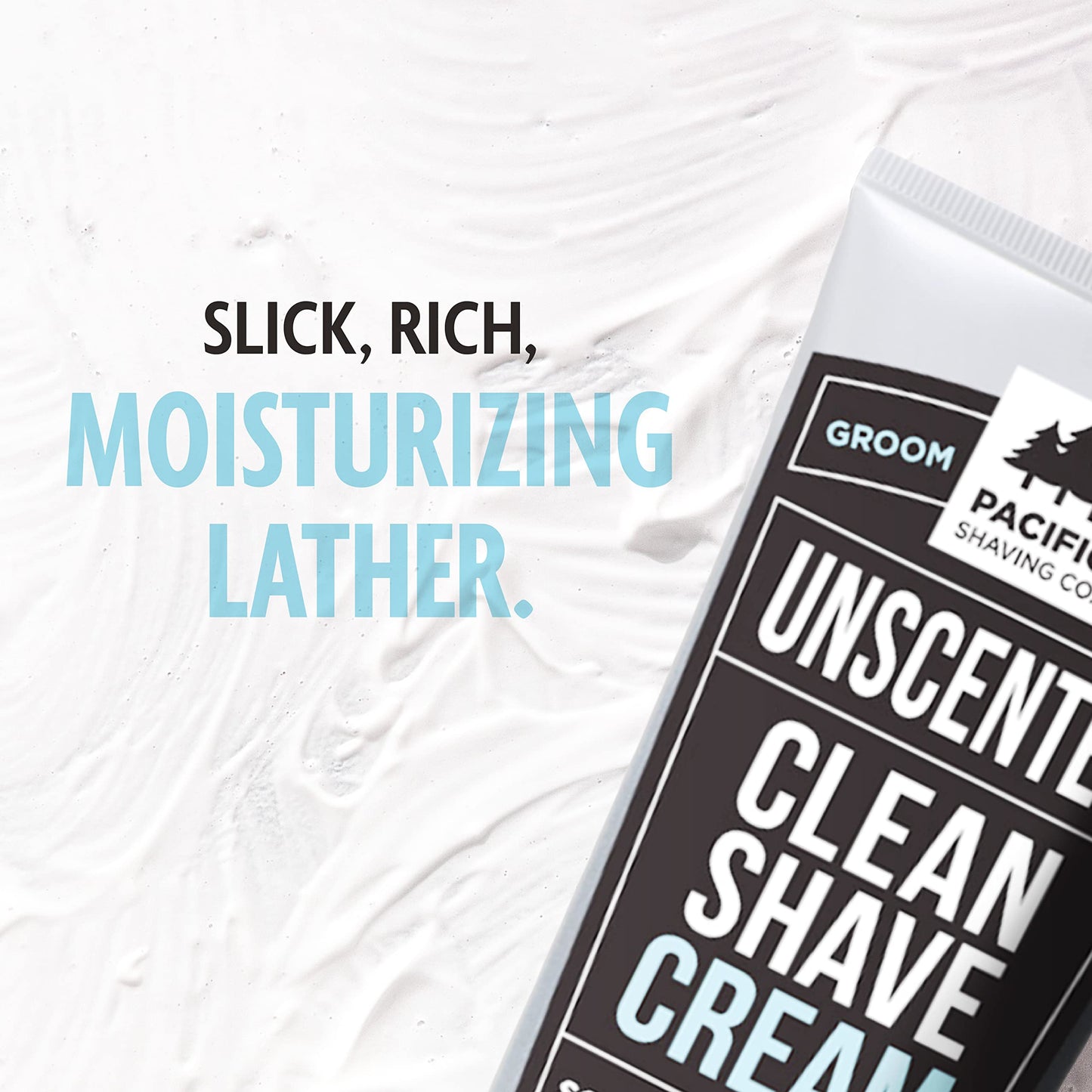 Pacific Shaving Company Clean Shaving Cream - Shea Butter + Vitamin E Shave Cream for Hydrated Sensitive Skin - Clean Formula for a Smooth