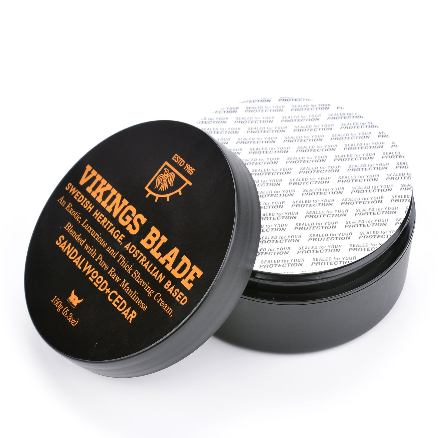 VIKINGS BLADE Luxury Shaving Cream, Sandalwood & Western Red Cedar, Silky Buttery Smooth, Surfactant Base. Refreshing, Clean, Close, FOAMING Shave Beauty and Personal Care Vikings Blade