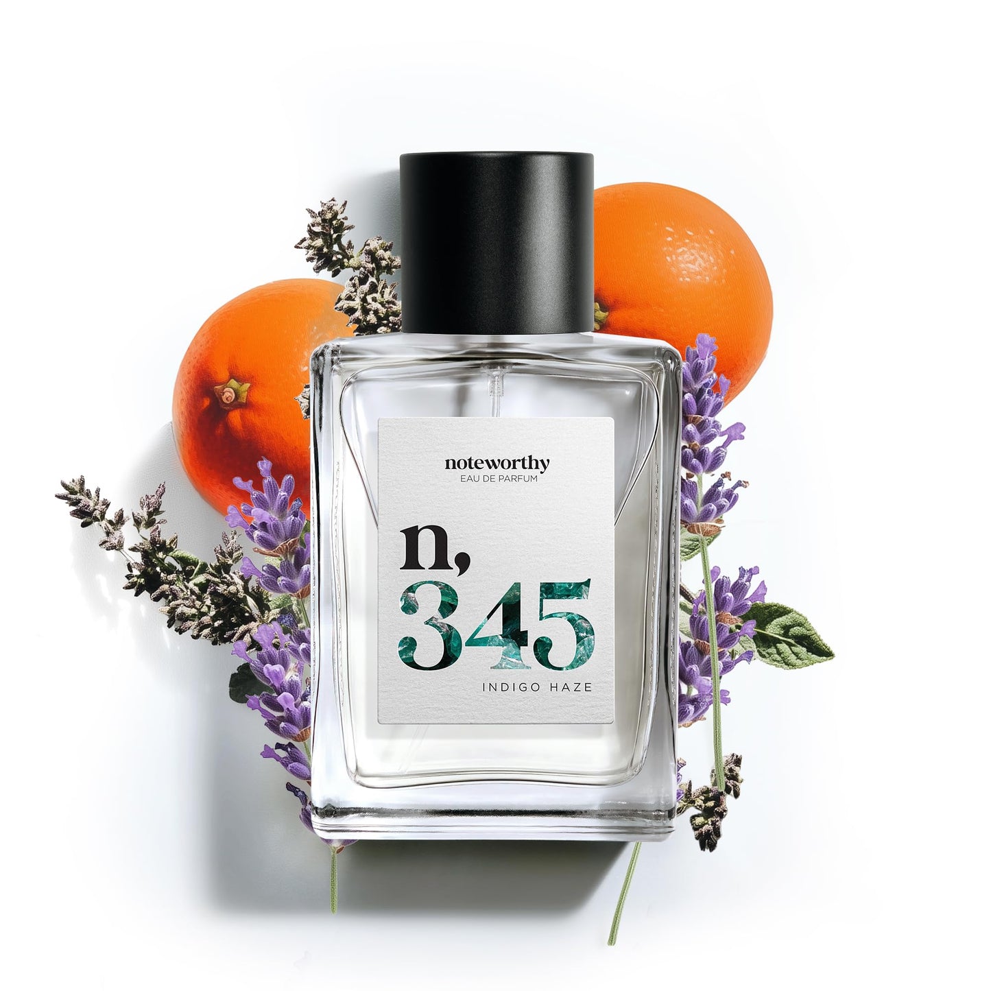 Noteworthy n,345 Indigo Haze Eau De Parfum - Blood Orange, Lavender, Patchouli | Sophisticated, Warm Fragrance for Any Occasion | Long-lasting Unisex Beauty & Personal Care Noteworthy