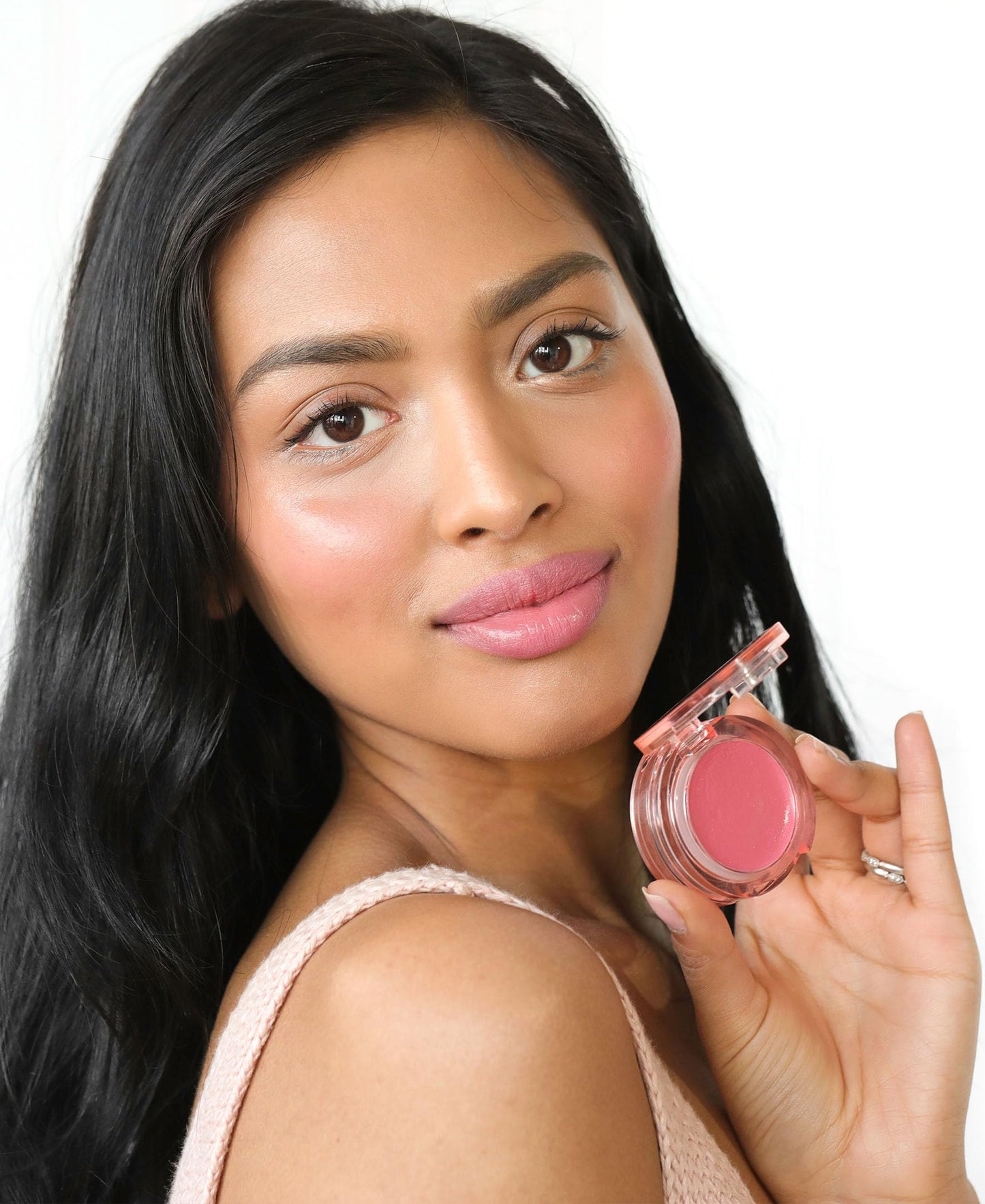 Wander Beauty Double Date Lip & Cheek - Rendezvous/Swipe - 4-in-1 Cream Blush & Tint - Blush, Moisturizer, Balm & Eye Gloss - Multitasking Eye, Cheek