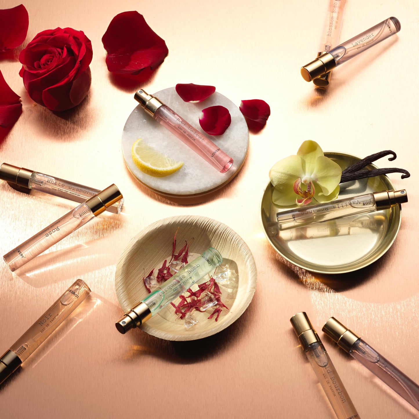 LOVERY 24-Piece Beauty Perfume Sets Gifts Set, Unique Gifts for Women - Mothers Day Gifts for Mom, Wife, Teen Girls, Floral Fragrance Sampler