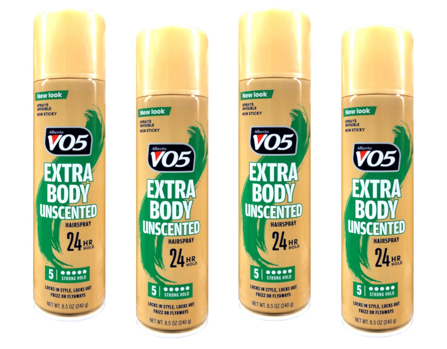 VO5 Crystal Clear Hairspray, Unscented 8.5 oz (Pack of 4)