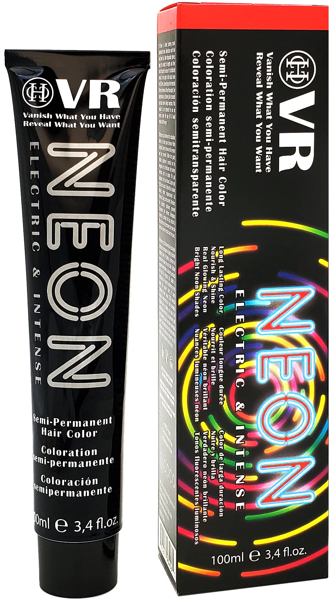 Cocohoney VR Neon Color Electric & Intense Semi-Permanant Hair Color for Bleach Level "9"| Vegan and Cruelty-Free | Long Lasting Color | Nourish