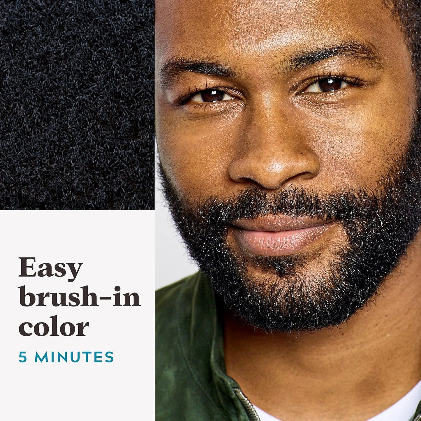 JUST FOR MEN Color Gel Mustache, Beard & Sideburns 115 Jet Black 1 Each (Pack of 12)