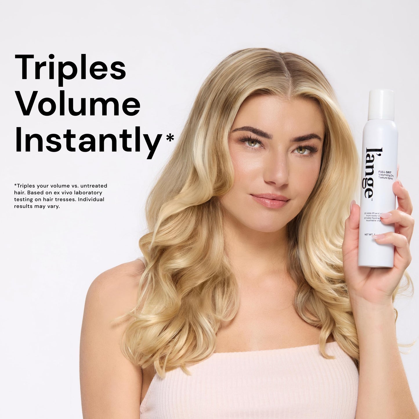 L'ANGE HAIR Full Grit Volumizing Dry Texture Spray for Hair - Root Lift Spray with Flexible Touchable Hold & Airy Grip, Touchable Lightweight Volume