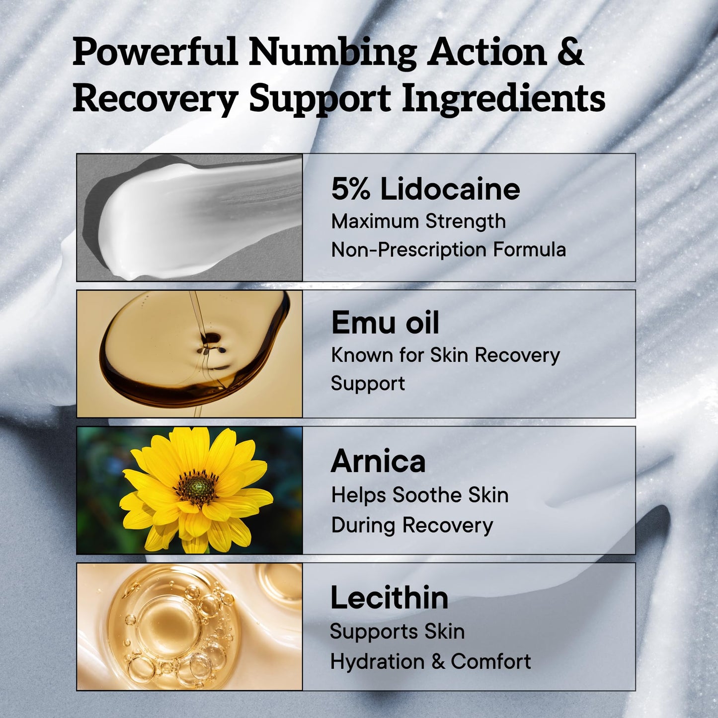 Numbing Cream Maximum Strength: Long Lasting Extra Relief with Menthol Arnica and Emu Oil for Hemorrhoids and Other Minor Anorectal Irritations 60ml Beauty and Personal Care Nupharmco