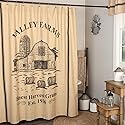 Valley Farms Barn & Silo Country Farmhouse Shower Curtain 72x72