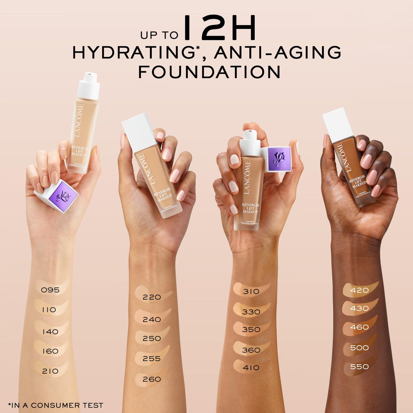 Lancôme Renergie Lift Makeup Foundation - Lightweight & Hydrating Formula, Medium-Full Coverage, SPF 27, Anti-Aging, Lifting & Firming, Up to 12H Wear Beauty and Personal Care Lancôme