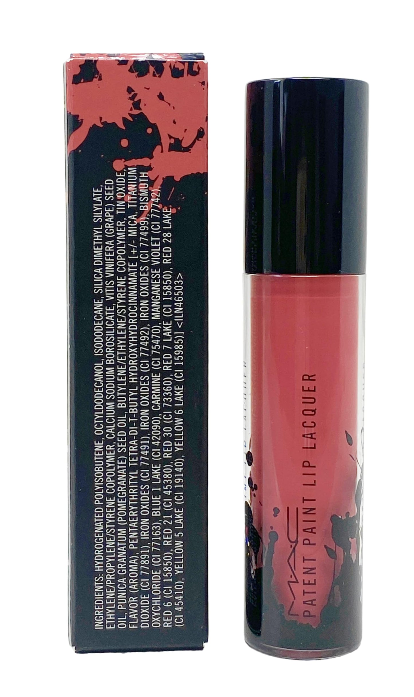 MAC Patent Paint Lip Lacquer - 587 Lacquered Up (deep rosy muave) .13 Oz / 3.8 g