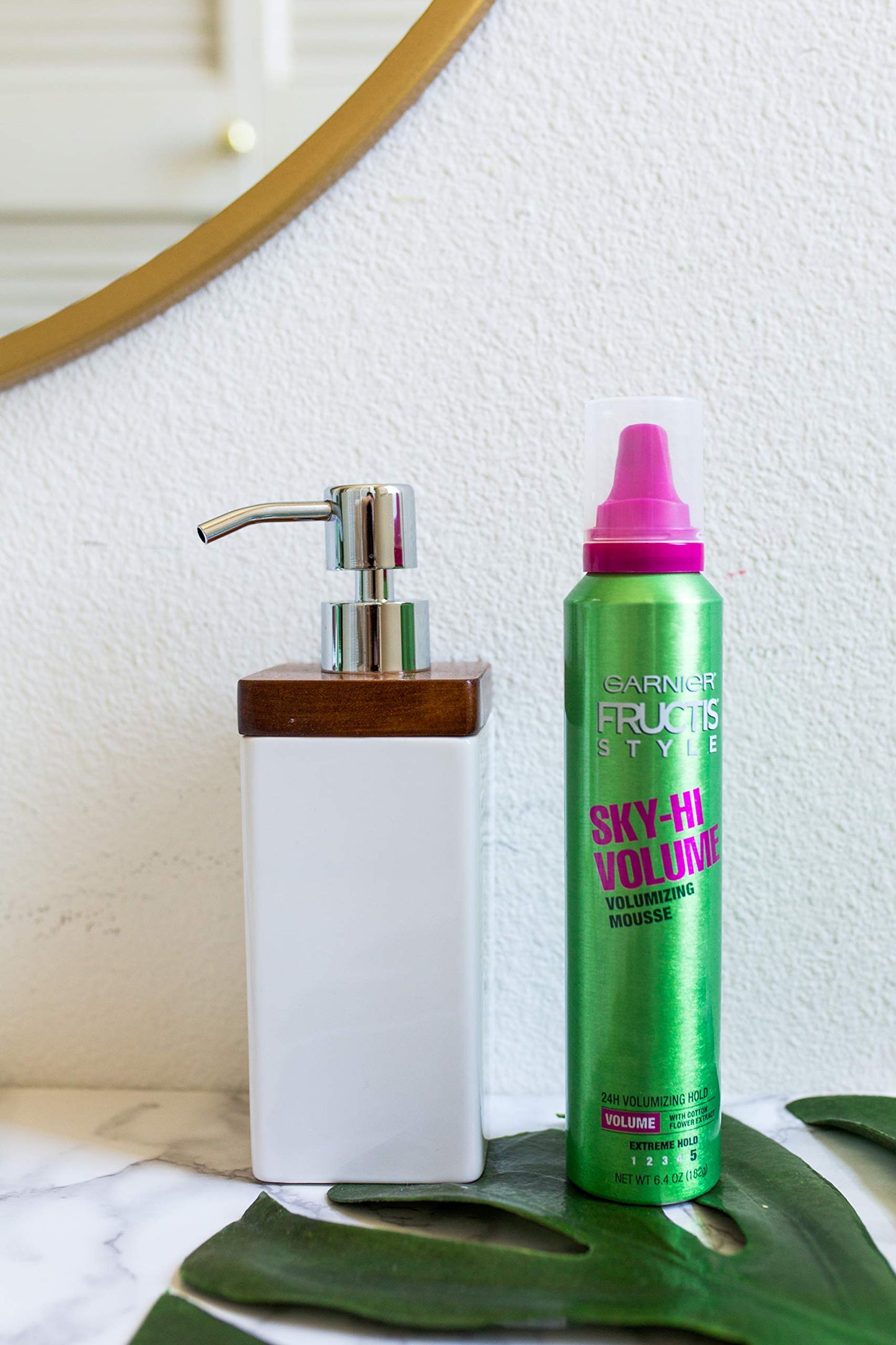 Garnier Fructis Style Sky-Hi Volume Mousse, Extreme Hold, 6.4 Oz, 3 Count (Packaging May Vary)