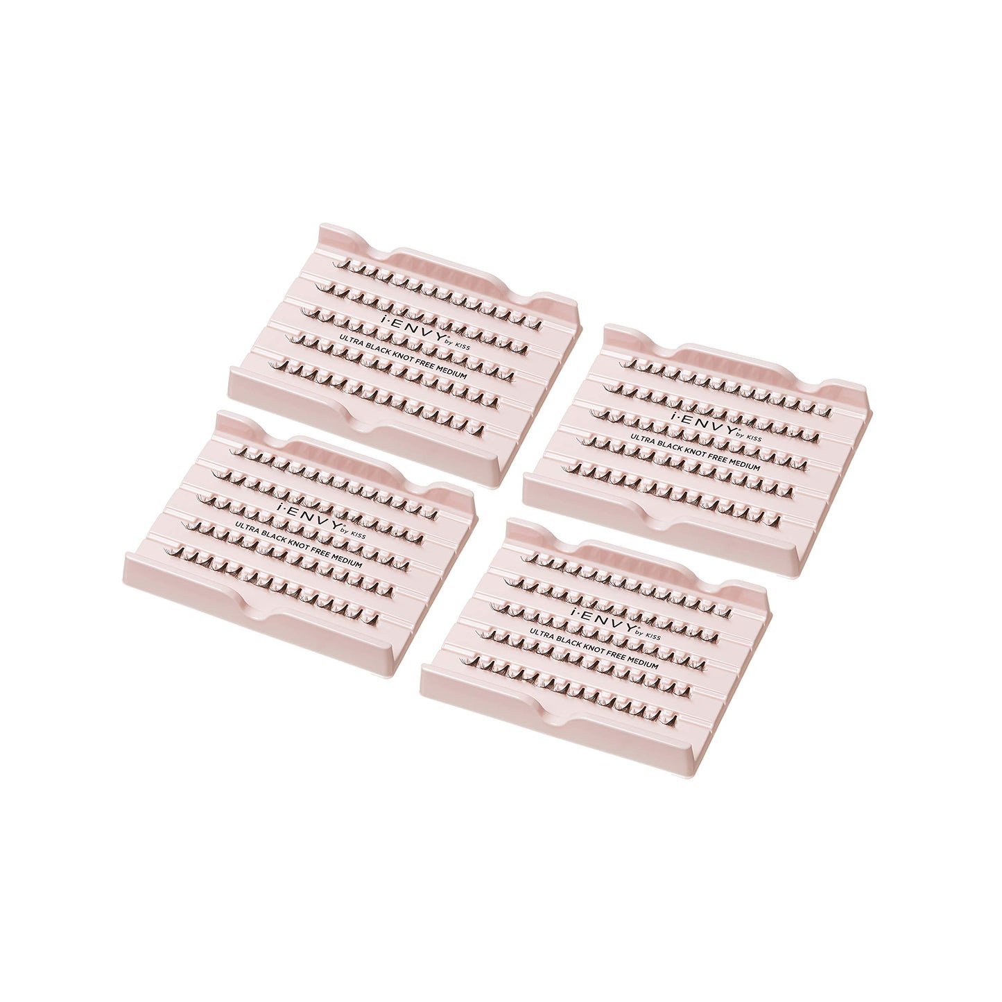 i-ENVY By KISS Ultra Black Knot Free Lashes, Natural & Bold Look, 280 Individual Remy Hair Lashes, Lightweight, Easy-to-Use, Perfect for Subtle